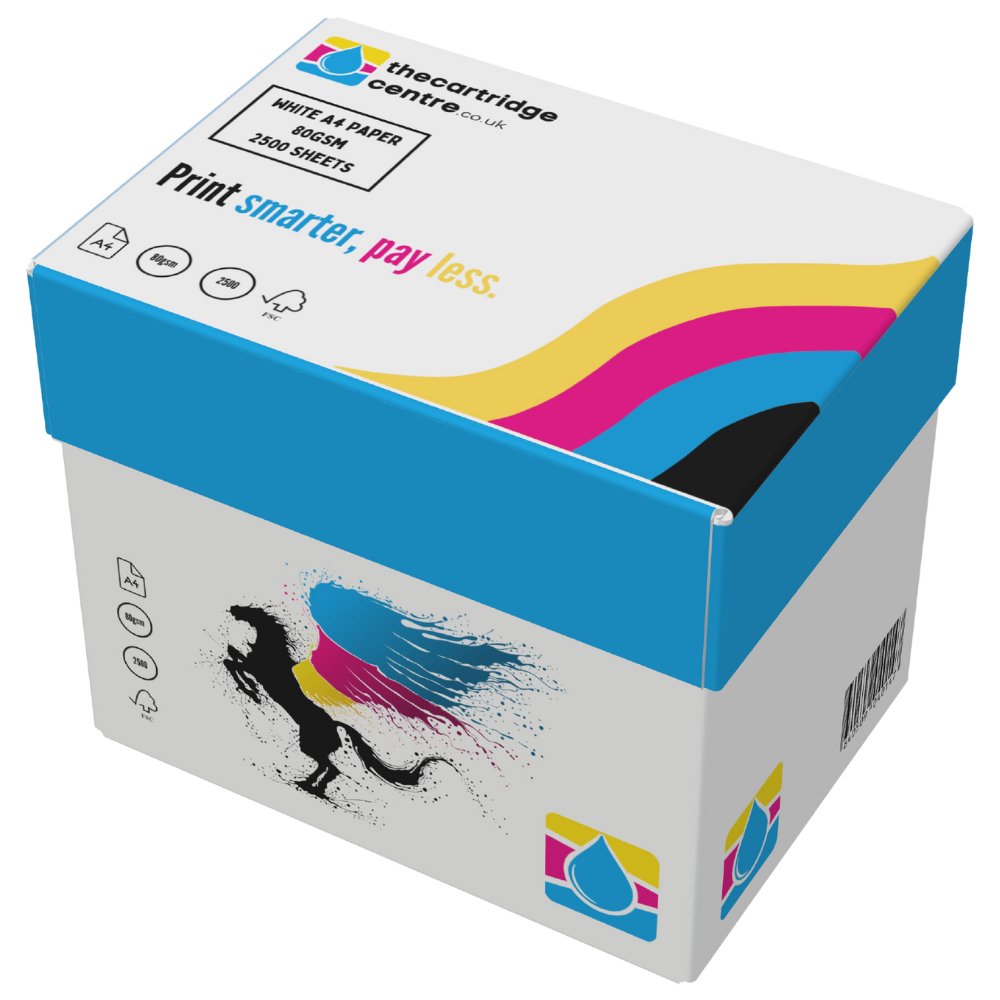 2500 Sheets Of A4 Plain Paper 80gsm (A4PAPER) - The Cartridge Centre