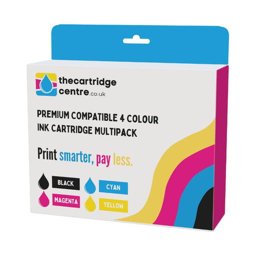 Premium Compatible Epson T0715 4 Colour Ink Cartridge Multipack Cheetah (T0715) - The Cartridge Centre
