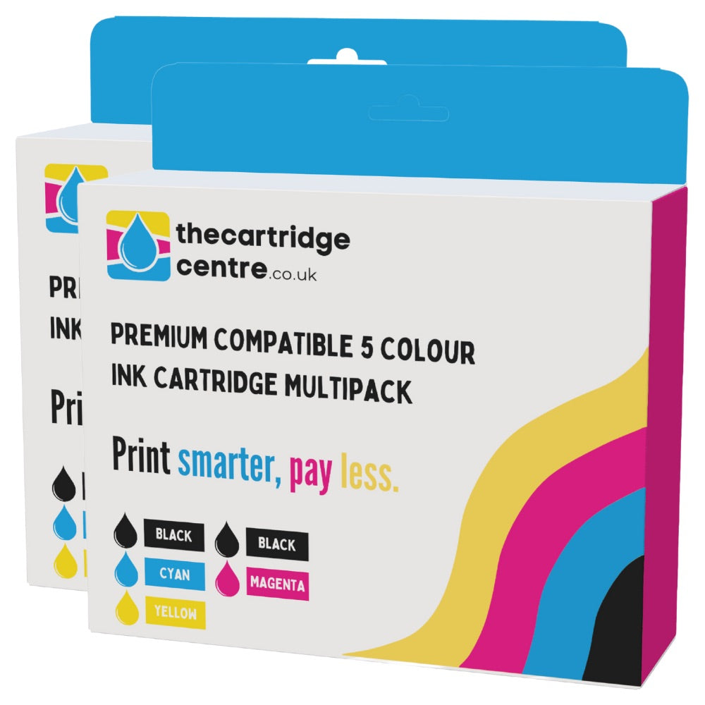 Premium Compatible Canon Pixma MP980 2 Sets Of 5 Ink Cartridges *10 Inks* (PGI-520BK/CLI-521BK/C/M/Y) - The Cartridge Centre