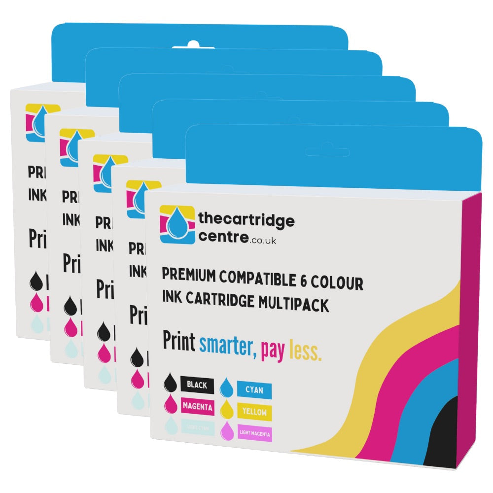 Premium Compatible Epson T0807 5 Sets Of 6 Ink Cartridges *30 Inks* (T0807) - The Cartridge Centre