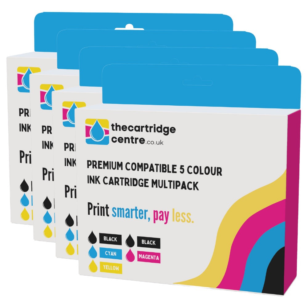 Premium Compatible Epson Expression Photo XP-6005 4 Sets Of 5 High Capacity Ink Cartridges *20 Inks* (Epson 202XL 5 Col Multi) - The Cartridge Centre