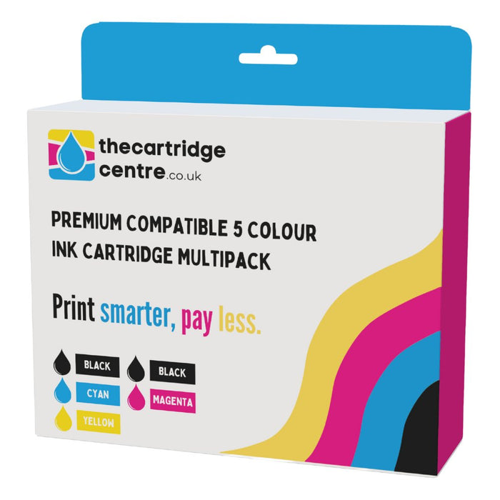 Premium Compatible Epson 33XL High Capacity 5 Colour Ink Cartridge Multipack Oranges (T3357) - The Cartridge Centre