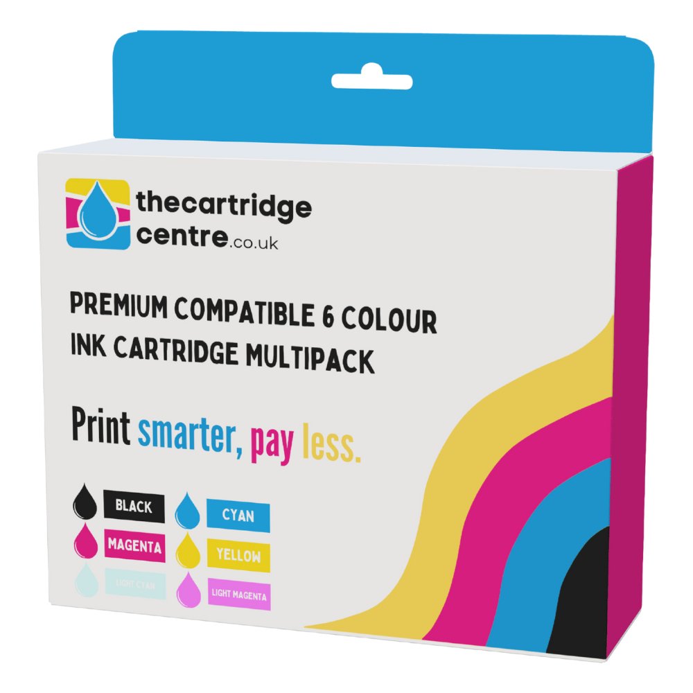 Premium Compatible Epson T0807 6 Ink Cartridge Multipack Hummingbird