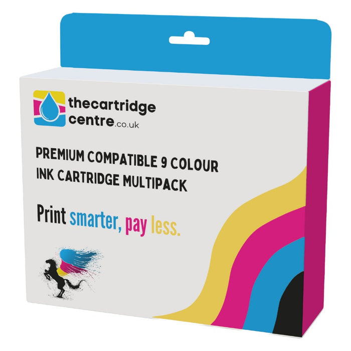 Premium Compatible Epson T0590 9 Colour Ink Cartridge Multipack (T0591/2/3/4/5/6/7/8/9) - The Cartridge Centre